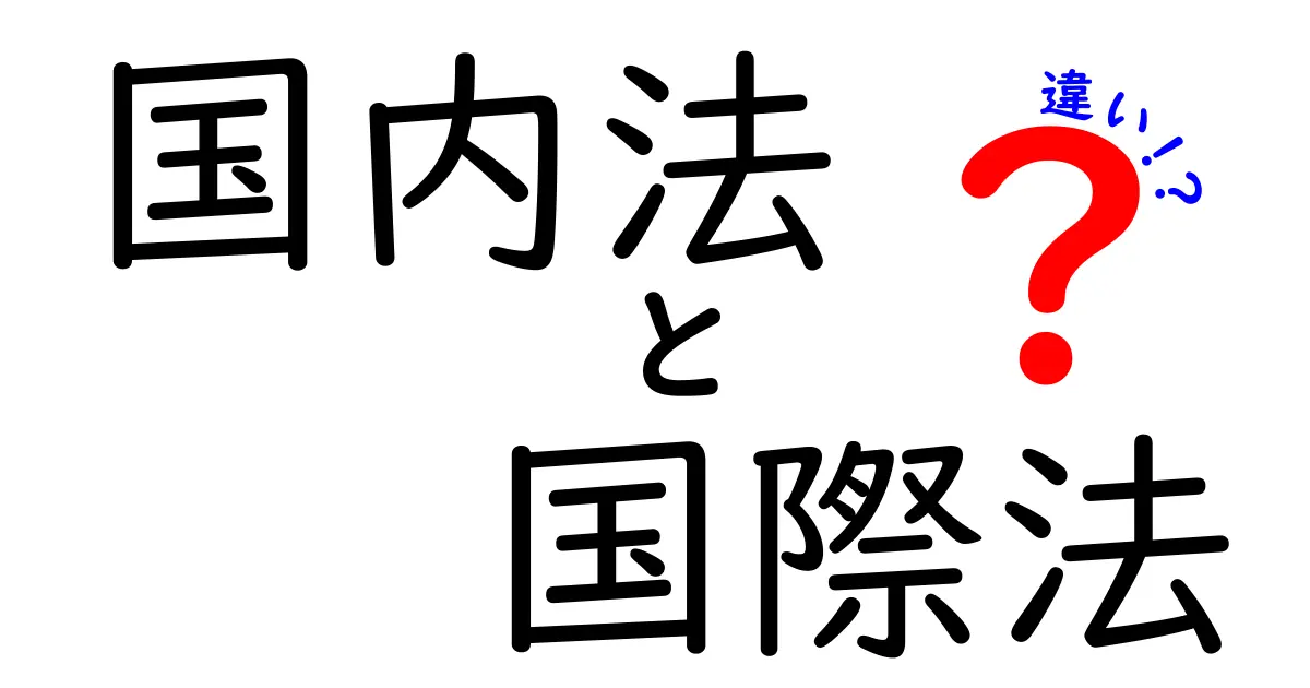 【国内法と国際法の違いとは？】法律の世界をわかりやすく解説！