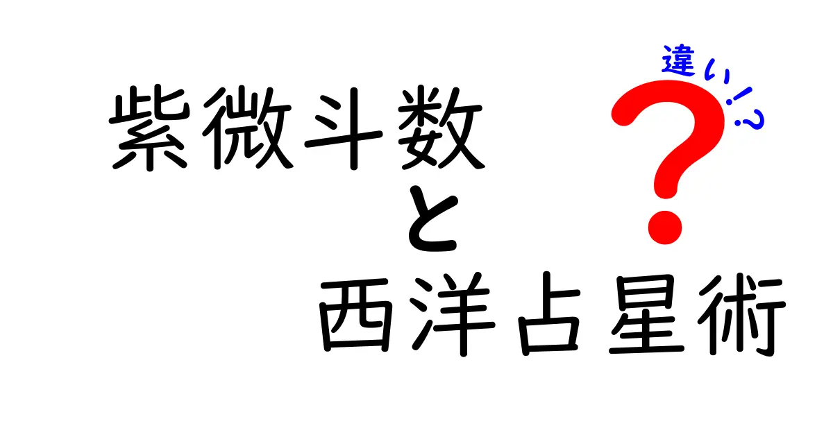 紫微斗数と西洋占星術の違いを徹底解説！それぞれの特徴と使い方とは？