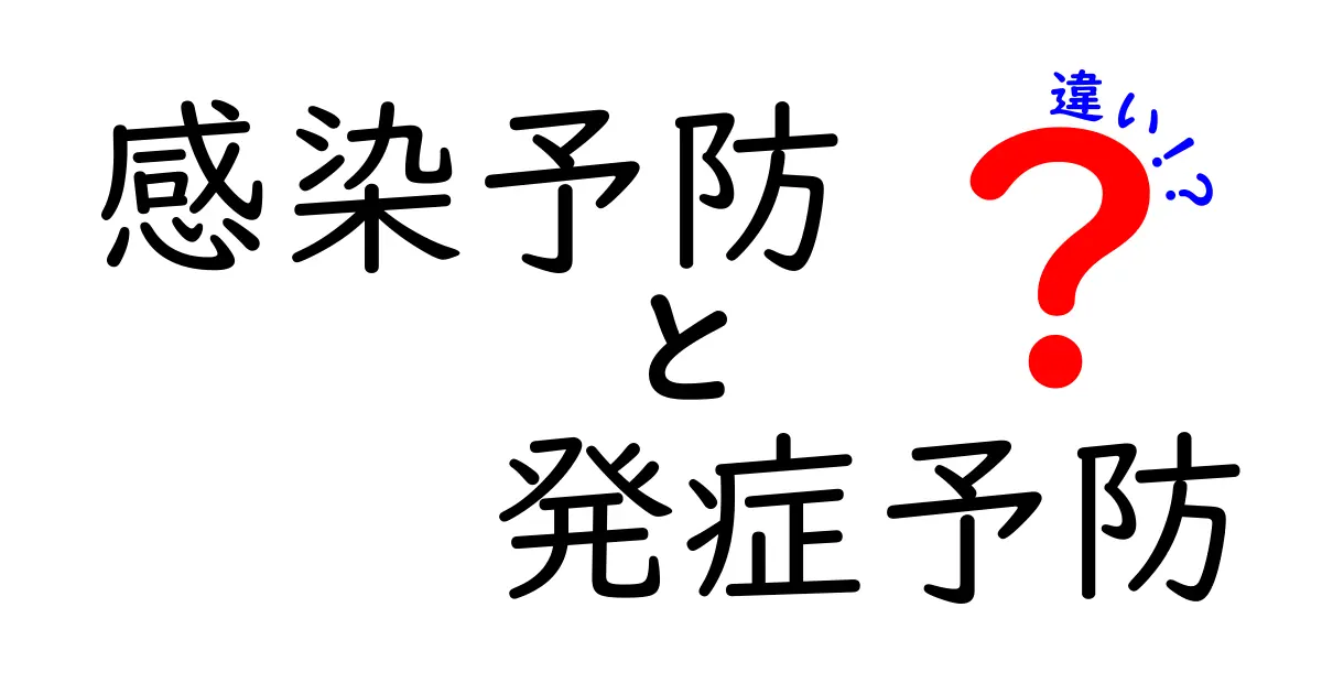 感染予防と発症予防の違いを理解する入門ガイド|日常で実践できる具体ポイント