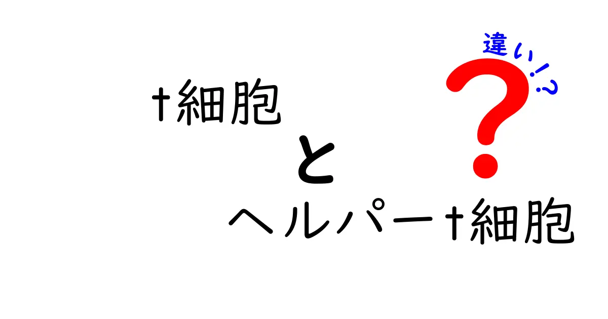 t細胞とヘルパーT細胞の違いを詳しく解説!これで免疫の仕組みがわかる