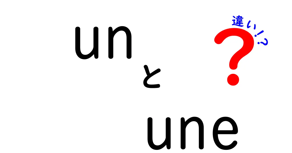 unとuneの違いを徹底解説！性別名詞の使い分けを今すぐ理解する3つのポイント