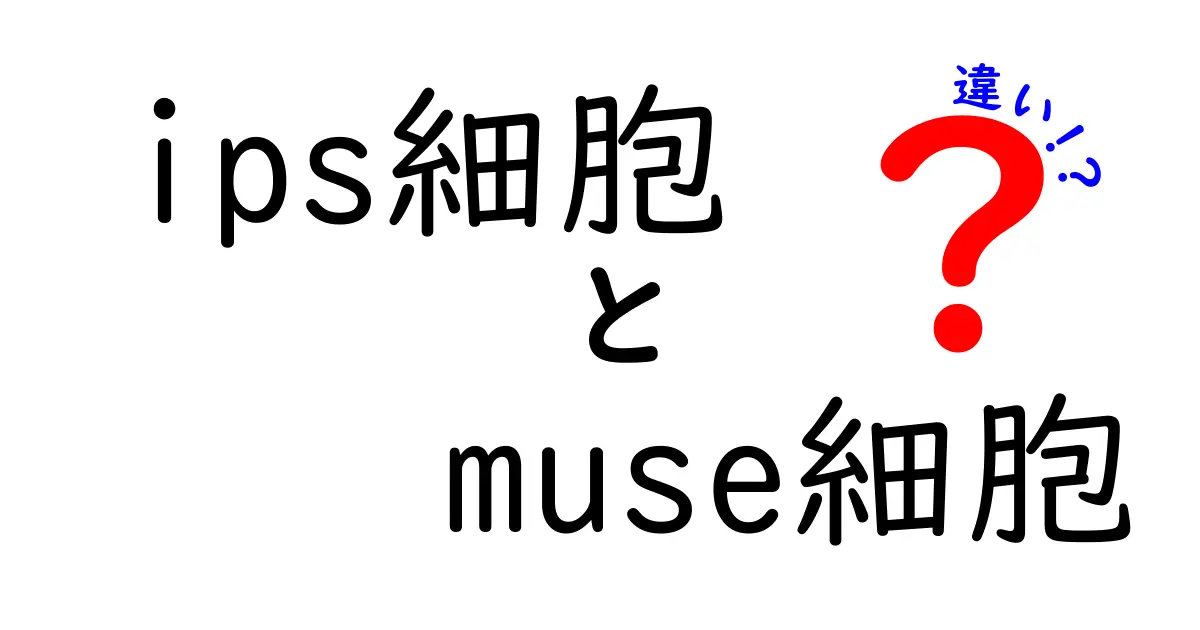 IPS細胞とMuse細胞の違いを徹底解説!中学生にもわかるやさしい比較ガイド