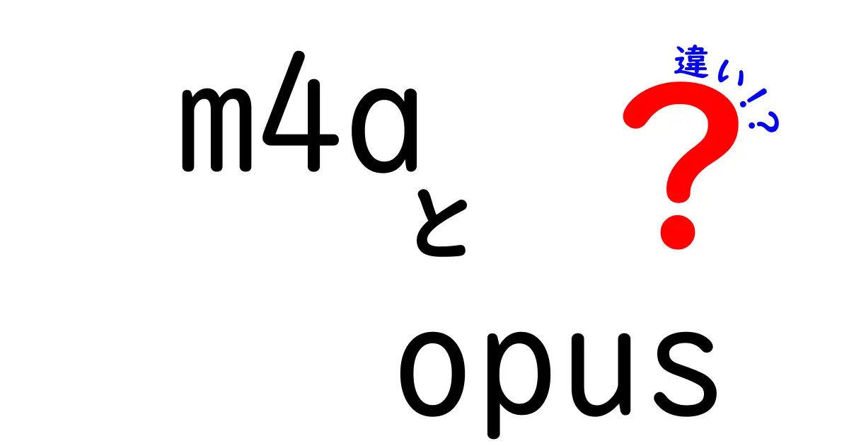 m4aとopusの違いを徹底比較:音質・圧縮・用途をわかりやすく解説