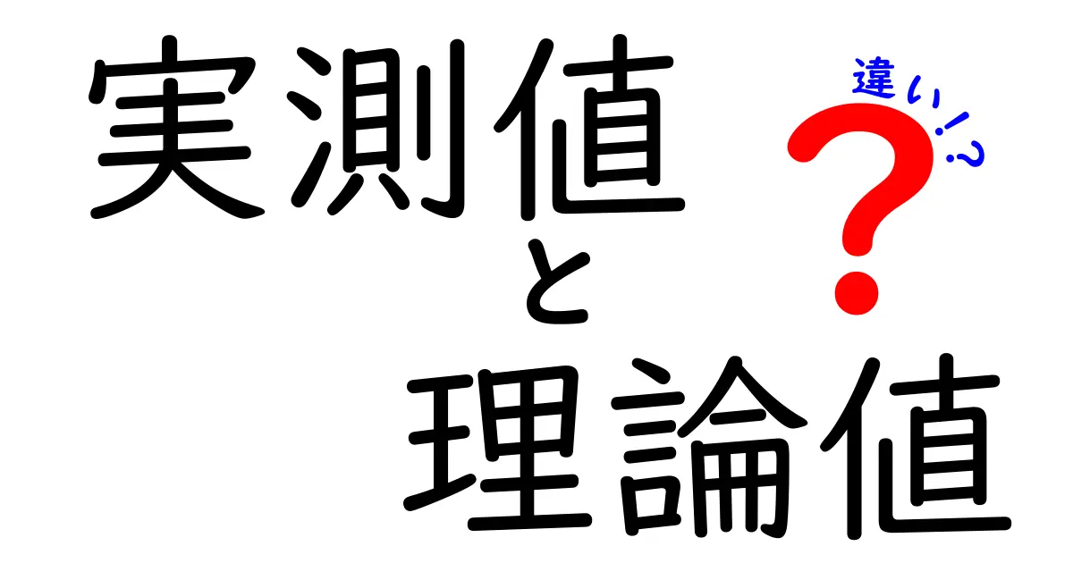 実測値　理論値　違いを理解するための完全ガイド｜数字が語る真実と誤解のポイント