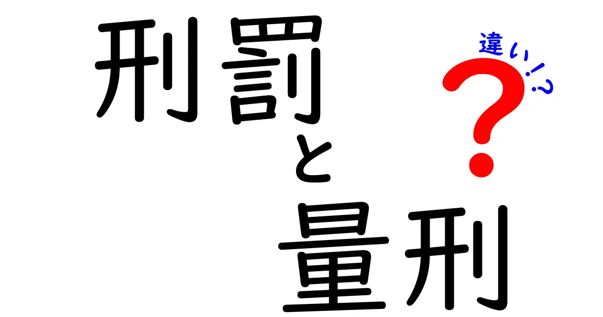 刑罰と量刑の違いを今すぐ知ろう!中学生にもわかるやさしい解説と実例