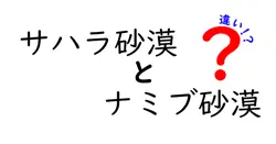 サハラ砂漠 ナミブ砂漠 違いを徹底解説|地理のしくみを中学生にもわかりやすく
