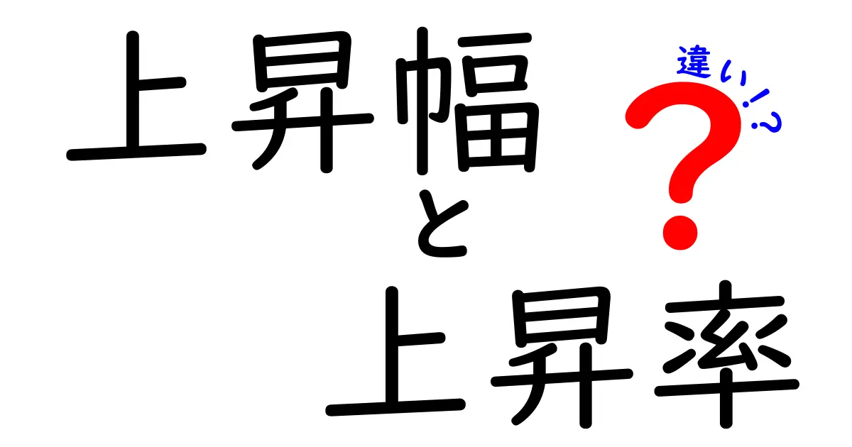 上昇幅と上昇率の違いを徹底解説｜日常と投資での使い分け方