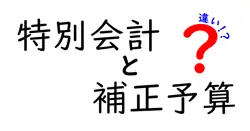 特別会計と補正予算の違いを徹底解説:中学生にも伝わるやさしいポイント