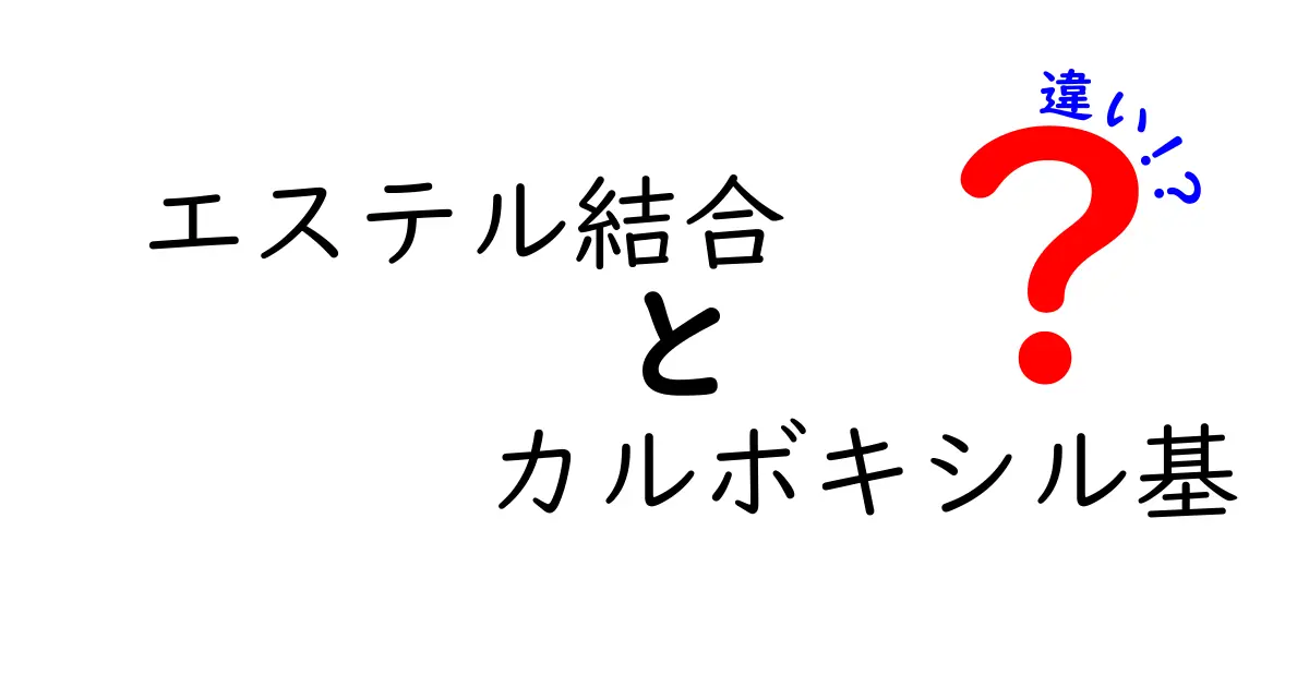 エステル結合とカルボキシル基の違いを徹底解説!日常と実験で分かる化学の“橋”と“官能基”の差