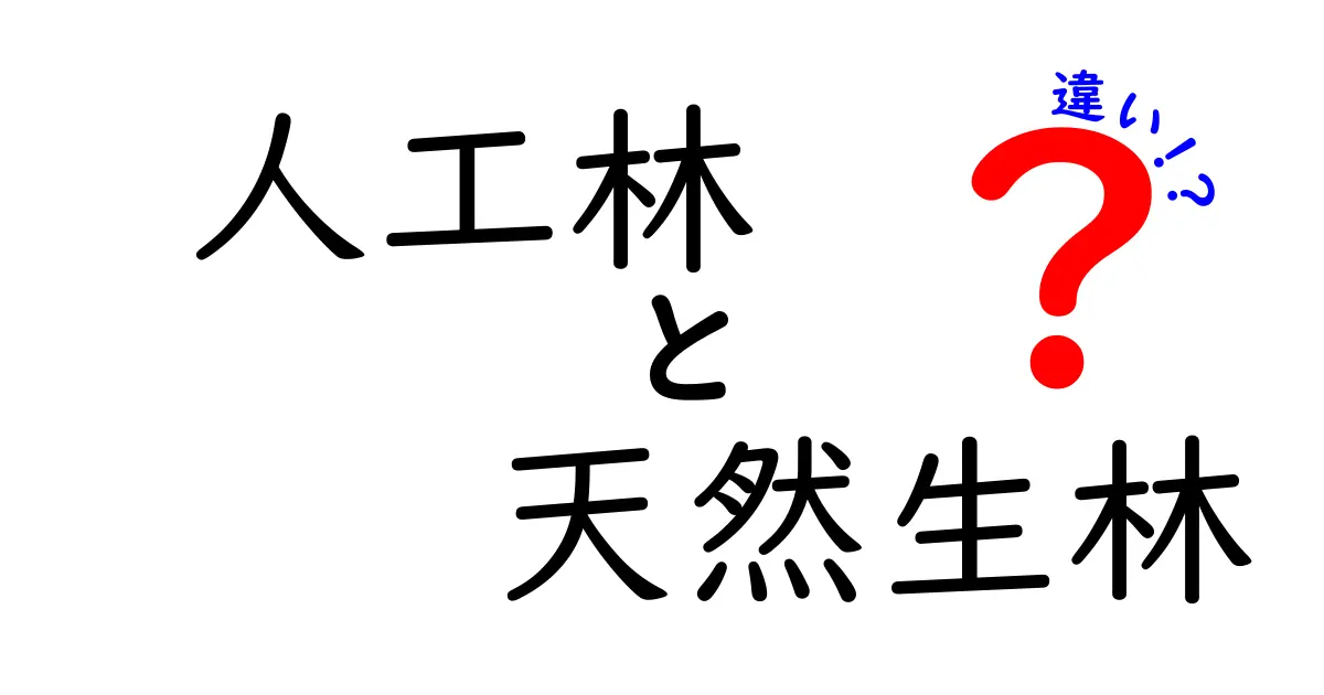 人工林と天然生林の違いを徹底解説 学校でも役立つ森の謎