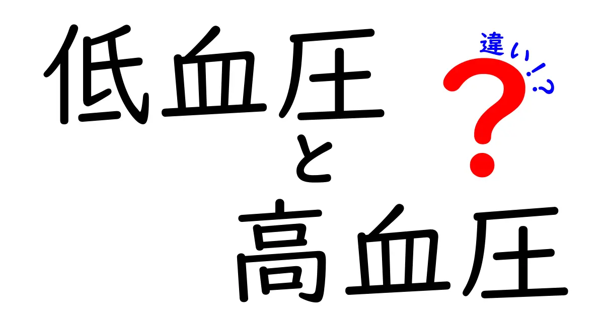低血圧と高血圧の違いを徹底比較—あなたの血圧、今どっち寄り?
