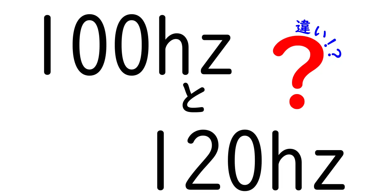 100Hzと120Hzの違いを徹底解説!ゲームと動画の体感差を誰でも分かるように