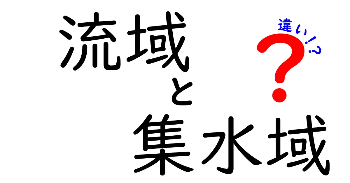 流域と集水域の違いをわかりやすく解説！図解つきの完全ガイド（中学生向け）