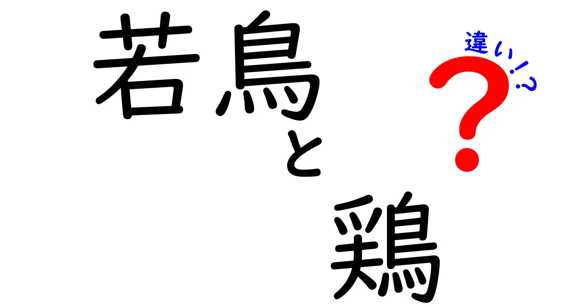 若鳥と鶏の違いを徹底解説!肉質・味・料理のコツを中学生にもわかる図解つき