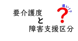 要介護度と障害支援区分の違いを徹底比較!あなたの生活にどう影響するのか解説