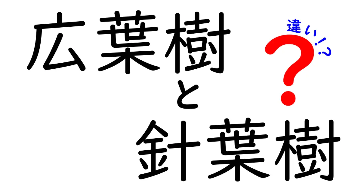 広葉樹と針葉樹の違いをわかりやすく解説！見分け方と用途を徹底比較