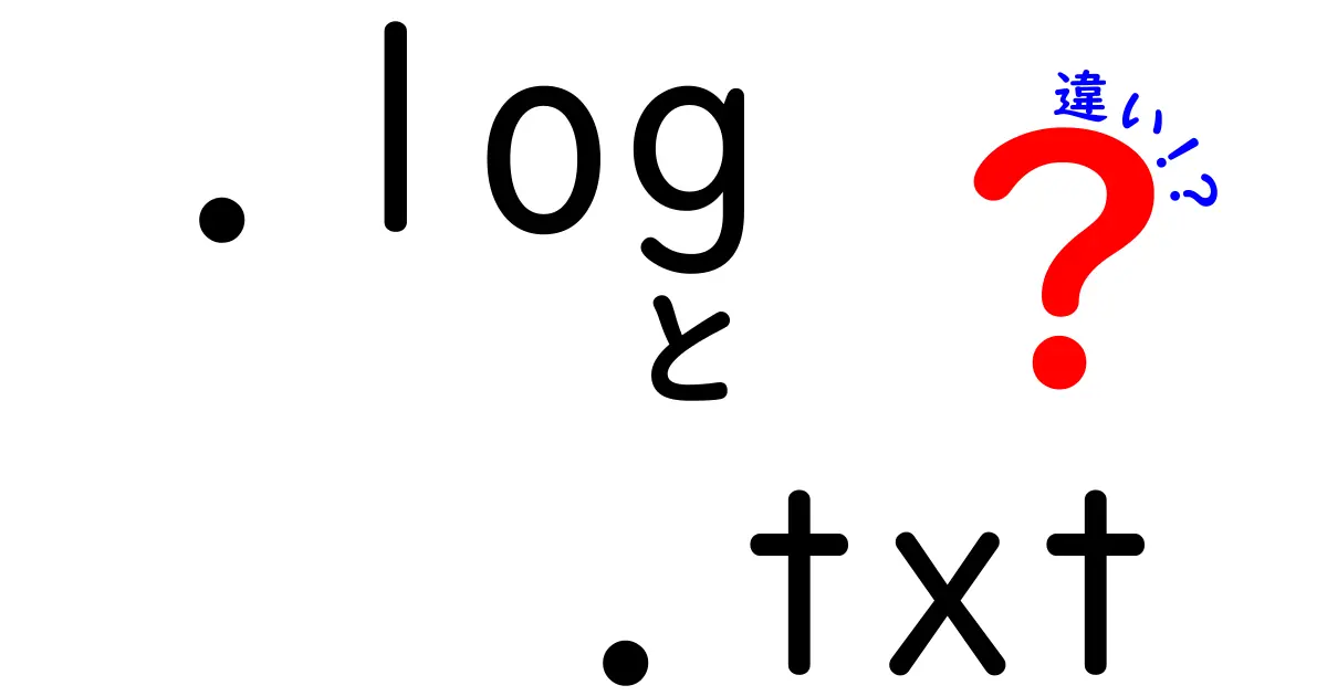 【クリック必至】.logと.txtの違いを徹底解説|用途別の使い分けと現場での活用ポイント