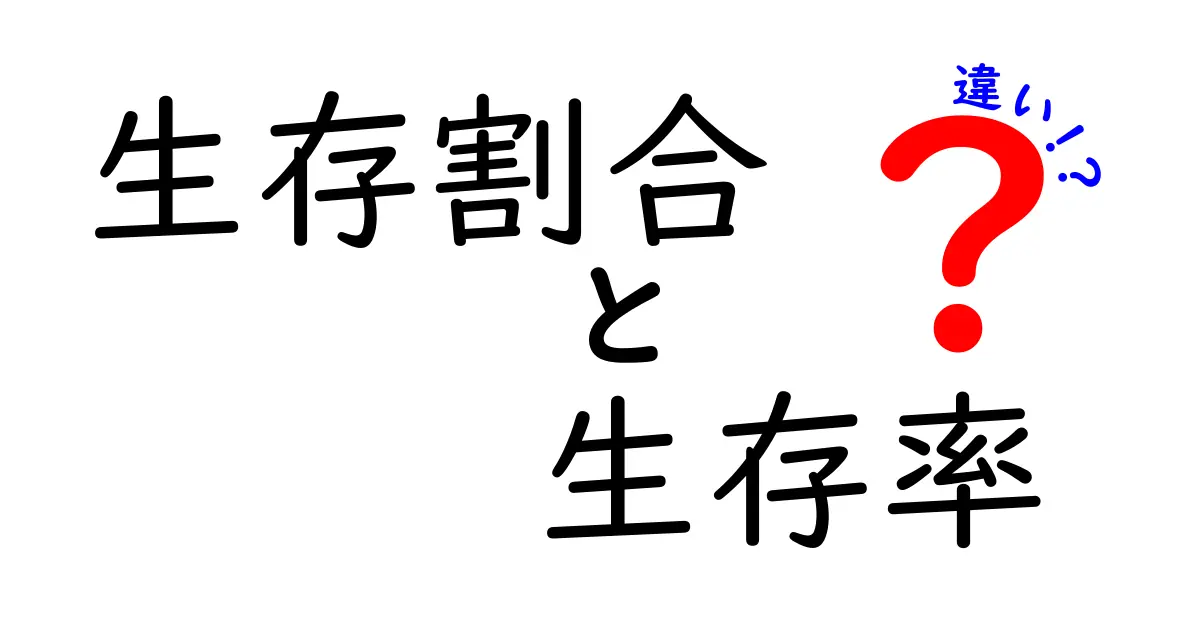 生存割合と生存率の違いを徹底解説：用語の混乱を解く実用ガイド