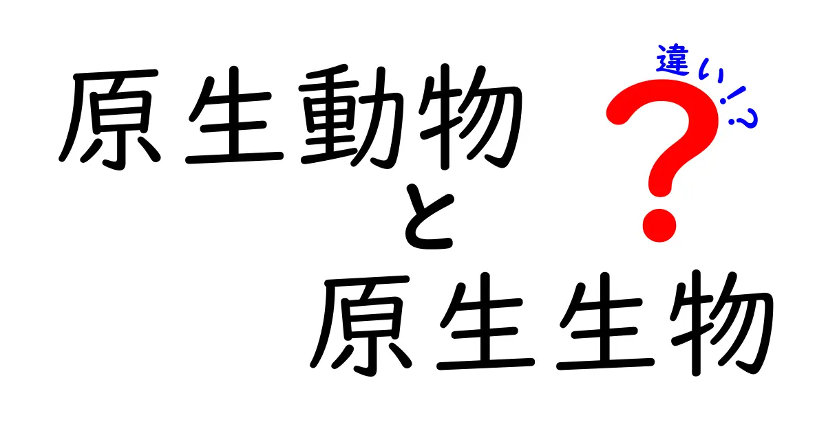 原生動物と原生生物の違いとは?中学生にもわかるやさしい見分け方