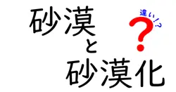 砂漠と砂漠化の違いを徹底解説!地球の乾燥化が進む理由と私たちにできること