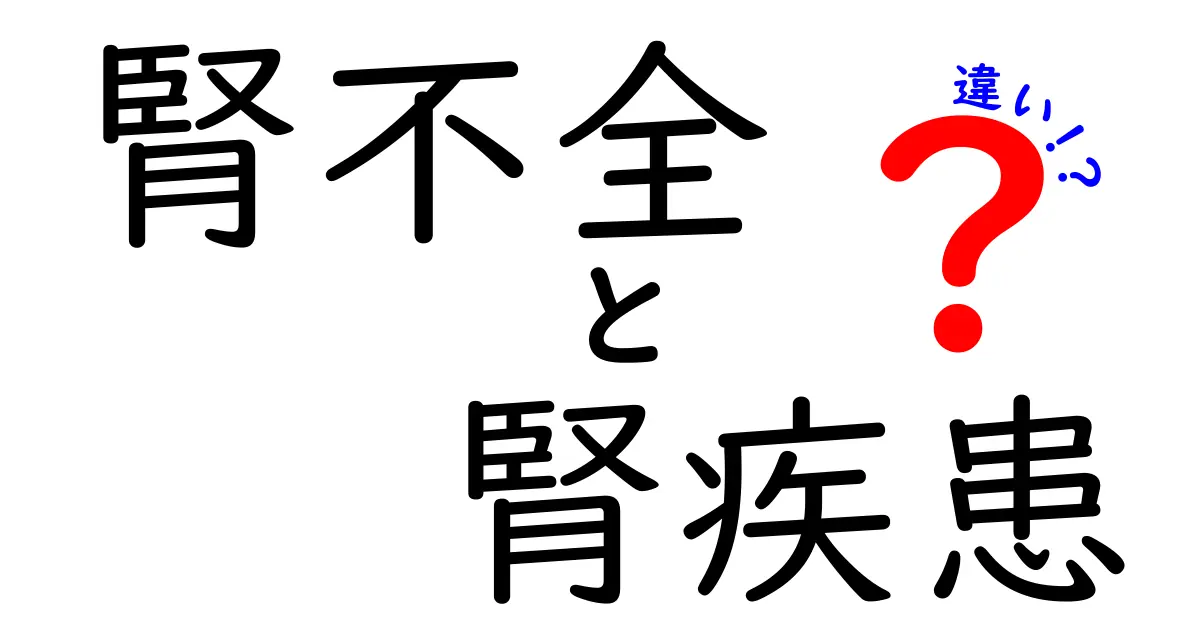 腎不全と腎疾患の違いをやさしく理解する:病名の意味と身近なサイン
