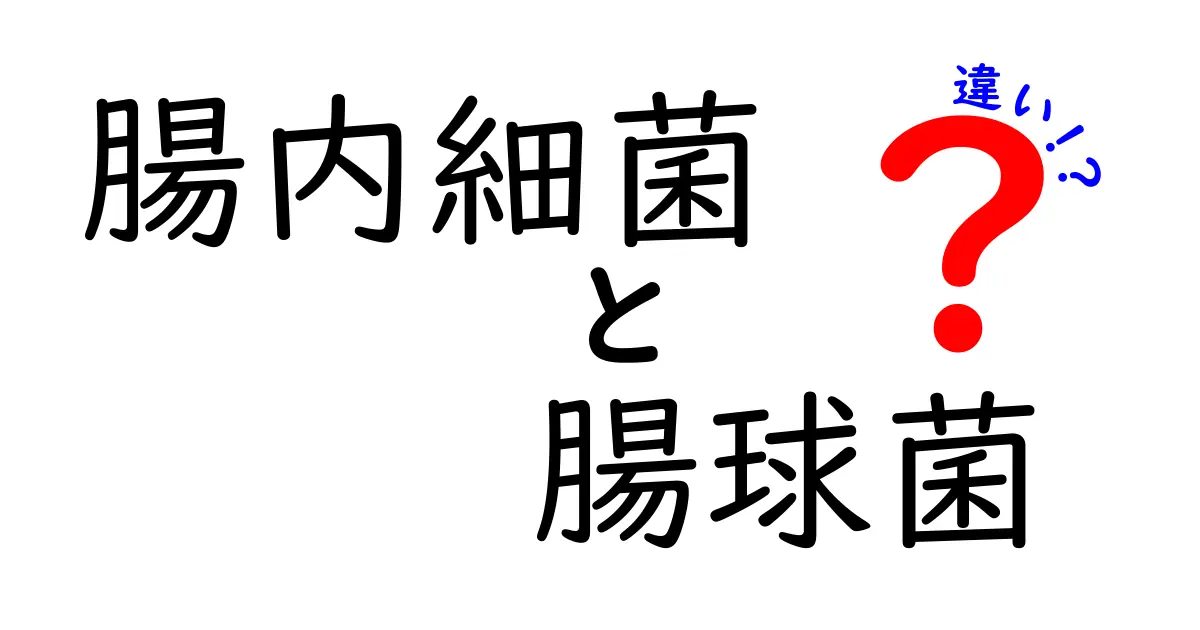 腸内細菌と腸球菌の違いを徹底解説|中学生にもわかるやさしいガイド