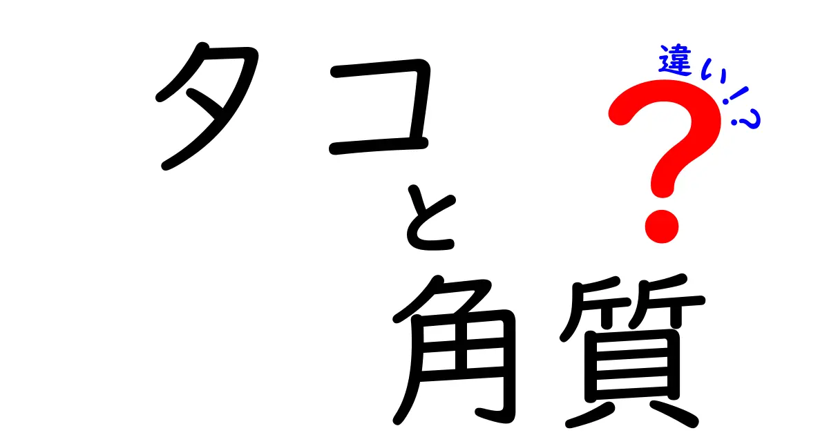 タコと角質の違いを徹底解説!見分け方とケアのコツをわかりやすく解説