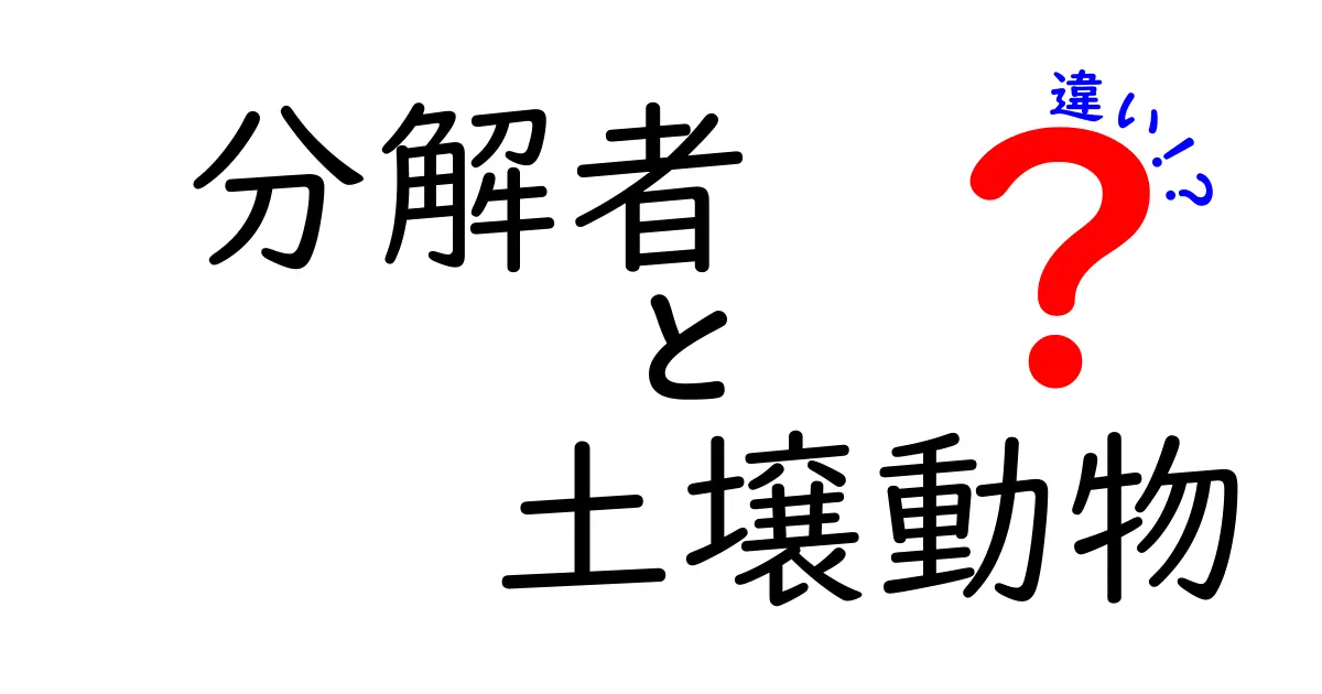 分解者と土壌動物の違いを徹底解説｜地球の土を動かす“見えない働き手”を見分ける3つのポイント