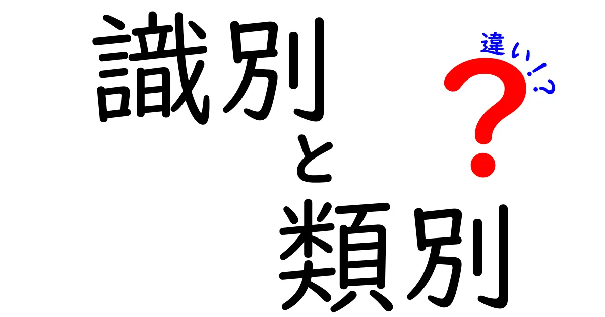 識別と類別の違いを徹底解説！日常に使える見分けのコツと事例
