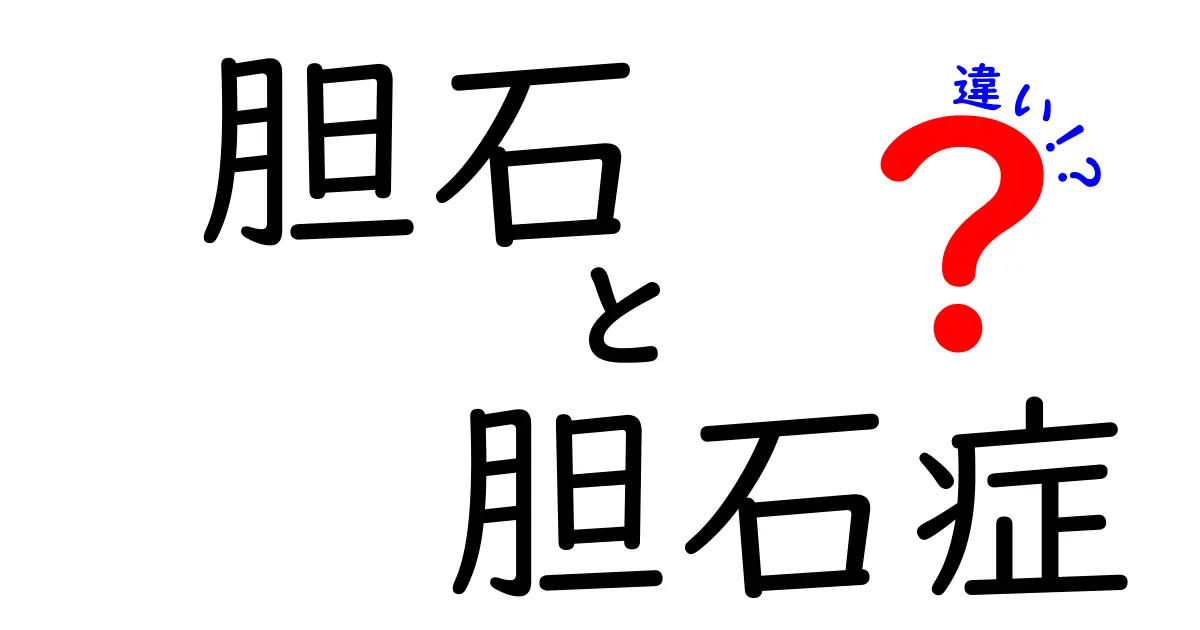 胆石と胆石症の違いをわかりやすく解説!基本から対策まで