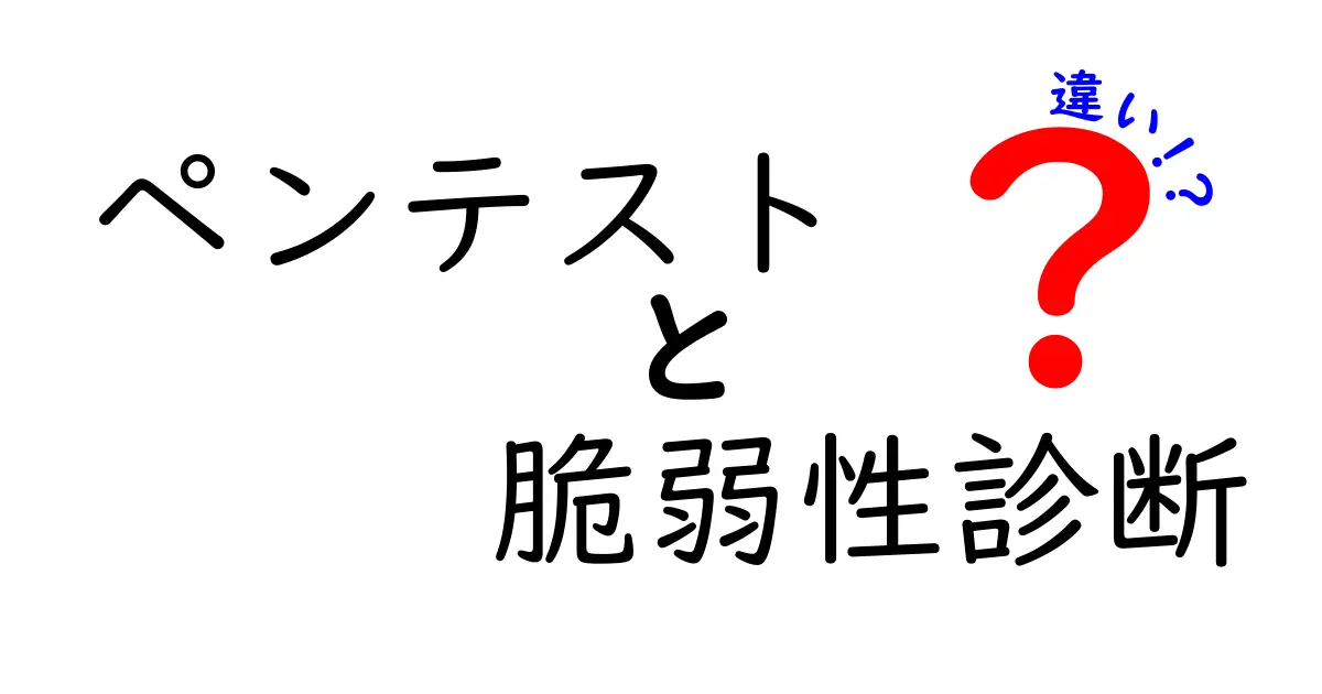 ペンテストと脆弱性診断の違いを徹底解説！初心者にもわかる安全対策ガイド