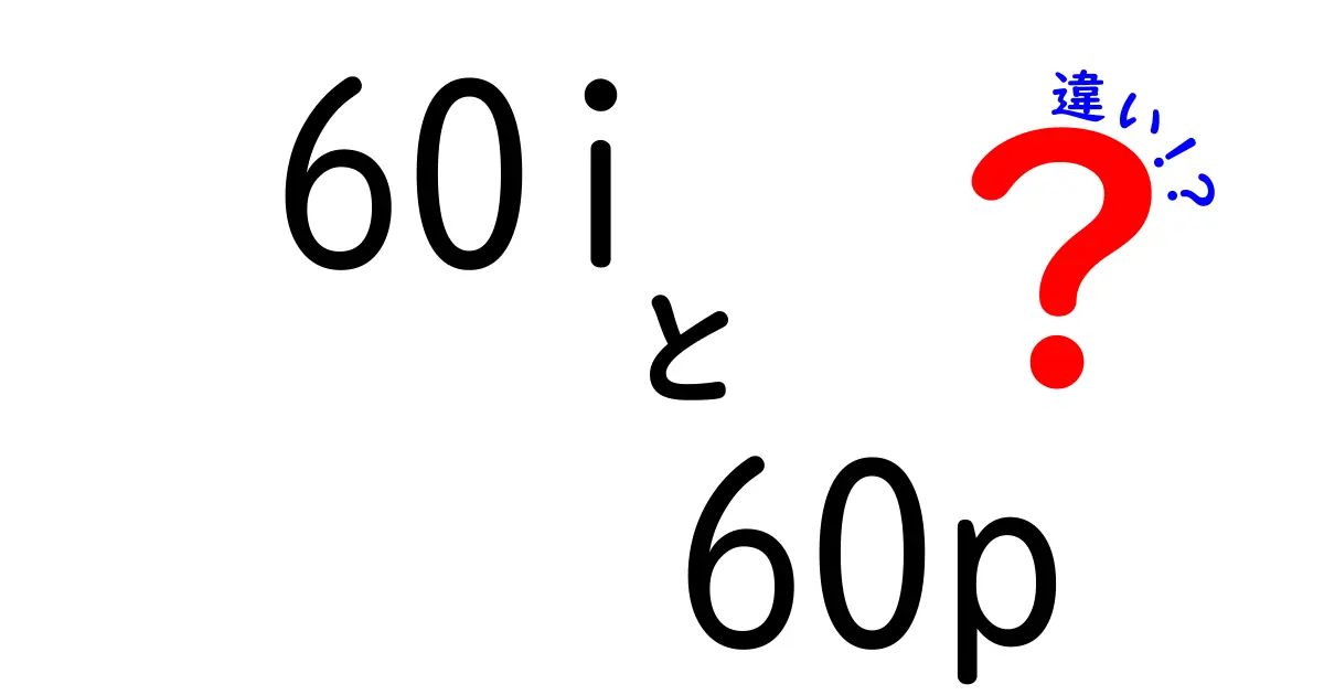 60iと60pの違いを徹底解説!動画制作で差がつく決定的ポイントを中学生にもわかる基礎から