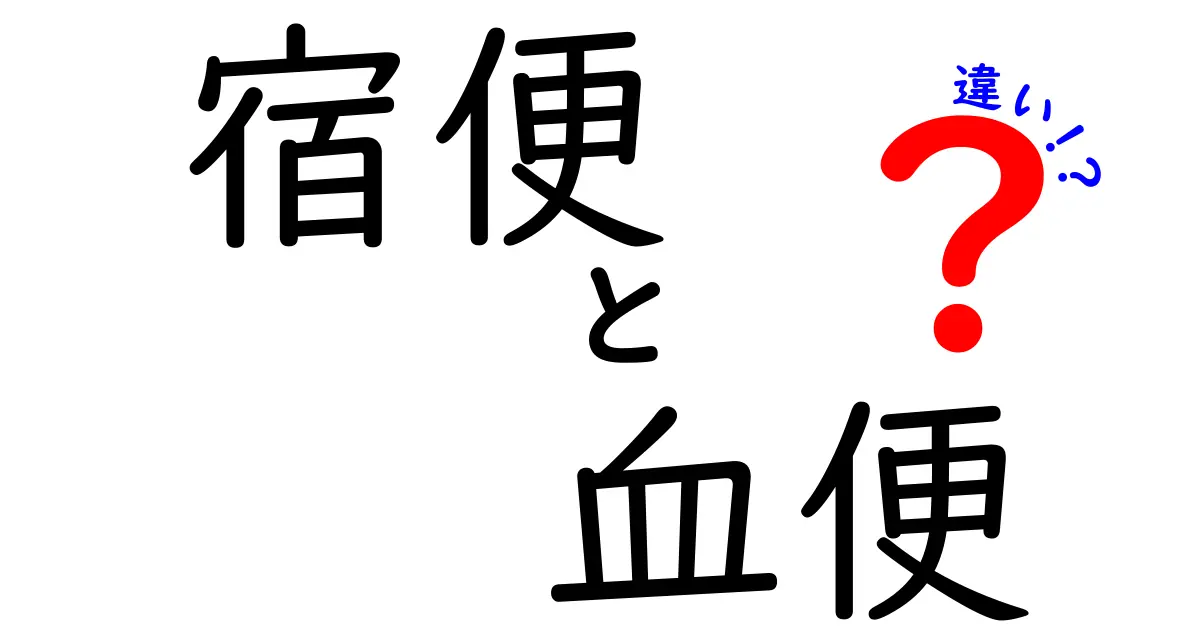 宿便 血便 違いを徹底解説!見分け方と医師が知っておくべきサイン