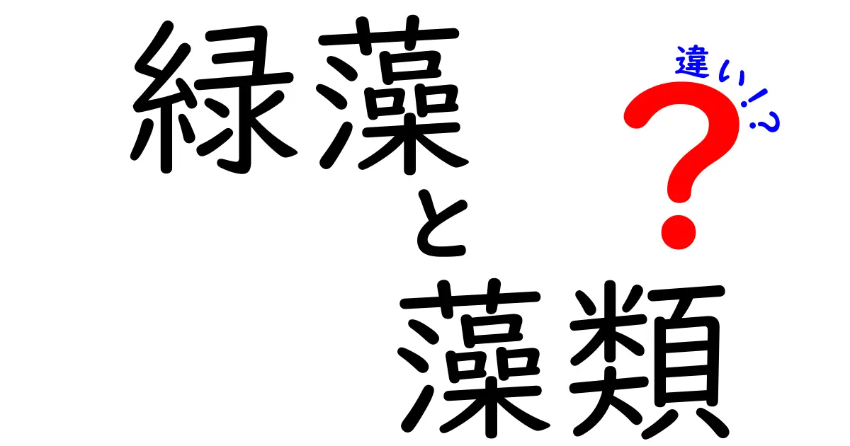 緑藻と藻類の違いを徹底解説!クリックしたくなるポイントを分かりやすく紹介