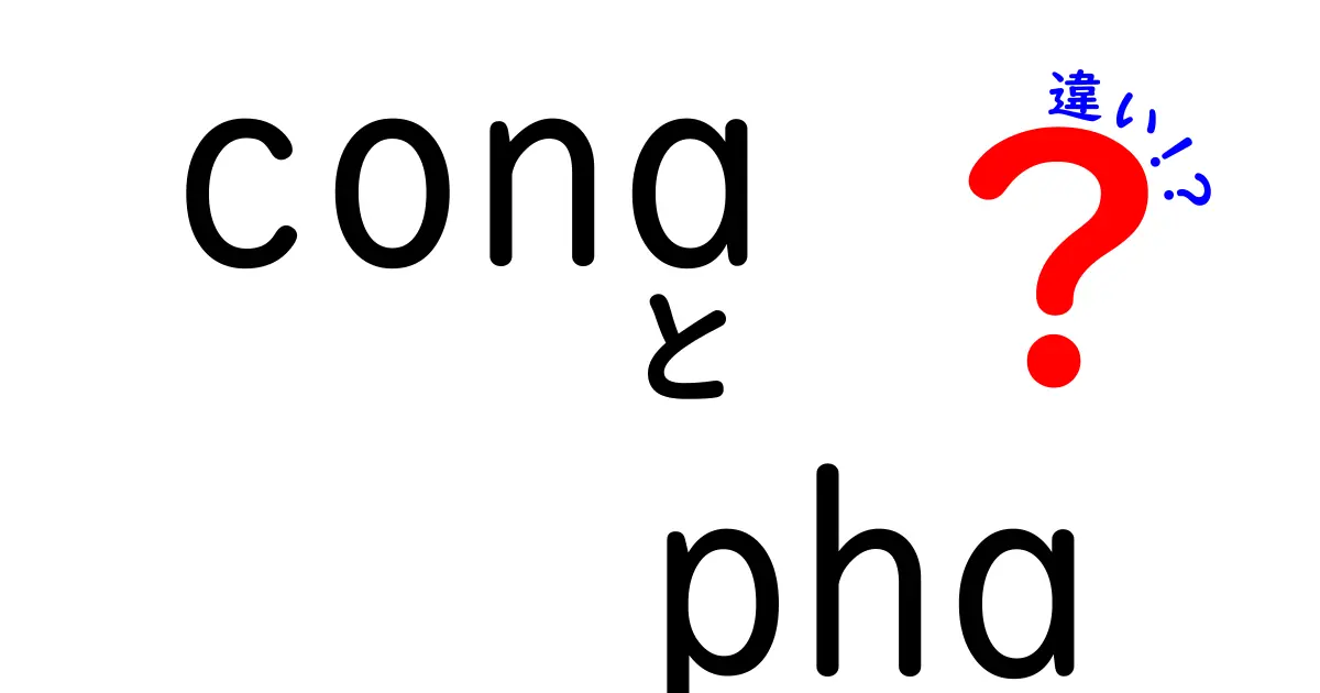 conaとphaの違いを徹底解説:意味・使い方・例文をわかりやすく比較
