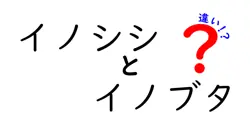 イノシシとイノブタの違いを徹底解説!生態・用途・見分け方
