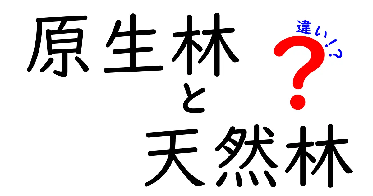 原生林と天然林の違いを徹底解説—生態系・管理・保護のポイントをかんたんに理解する