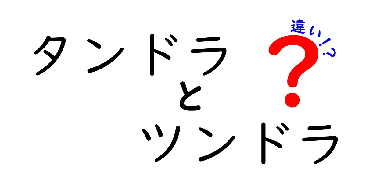 ツンドラとタンドラの違いを徹底解説!正しい呼び方・特徴・誤用を中学生にもわかる図解付き