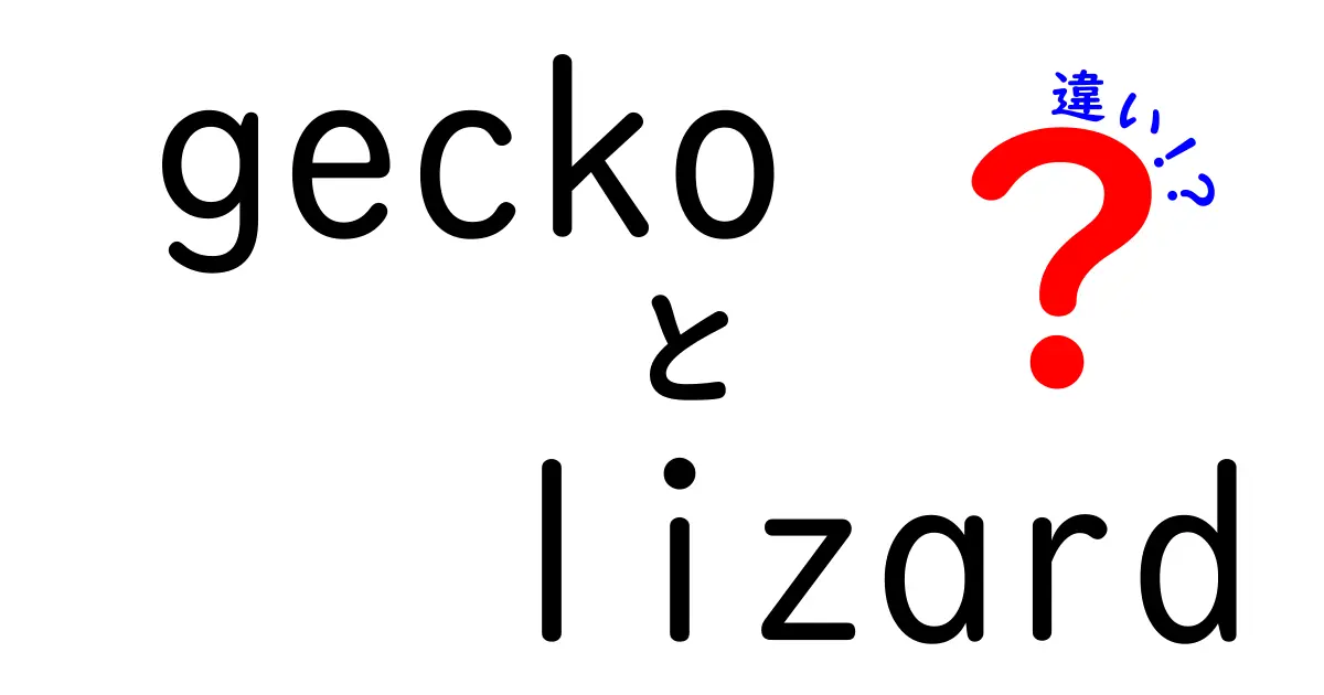 geckoとlizardの違いって何?名前の意味から生態・飼育まで徹底解説!