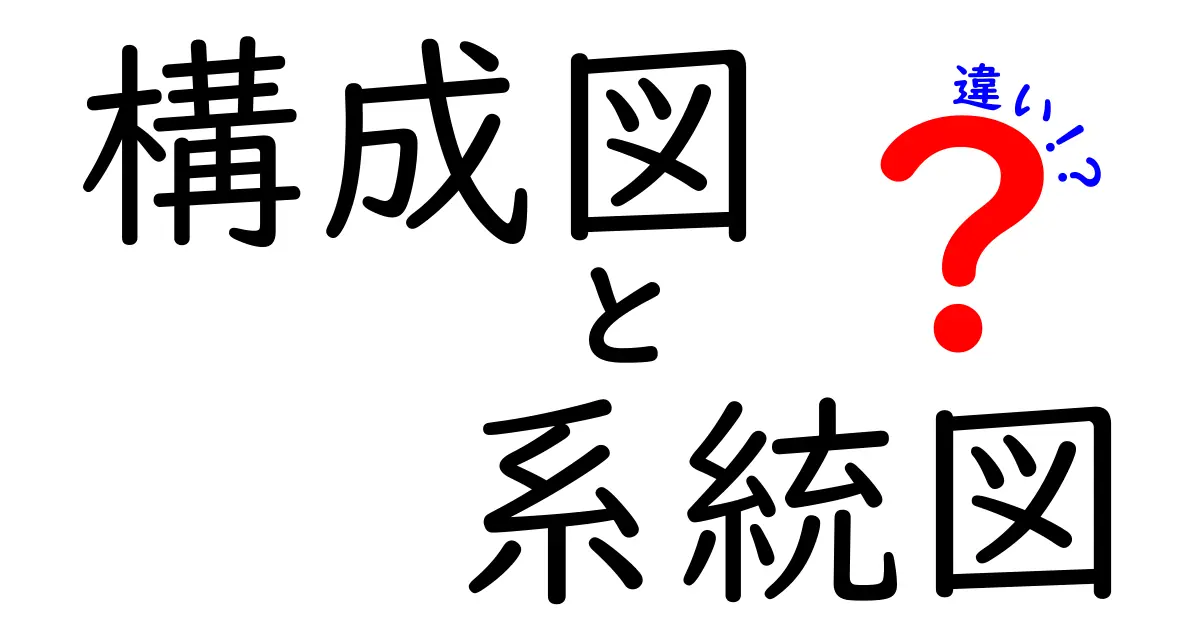 構成図と系統図の違いを徹底解説！中学生にも伝わる、クリックしたくなるポイント比較