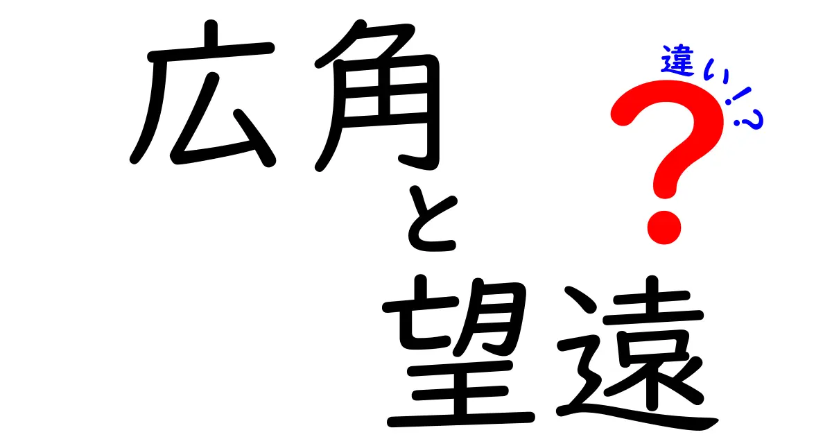 広角と望遠の違いを完全ガイド｜写真初心者が押さえる基本と使い分けのコツ