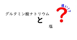 グルタミン酸ナトリウムと塩の違いを徹底解説!味を導く成分の正体と使い方