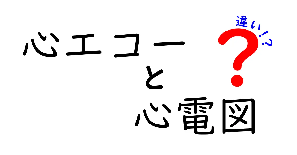 心エコーと心電図の違いを徹底解説|中学生でもわかる検査の基本と使い分け