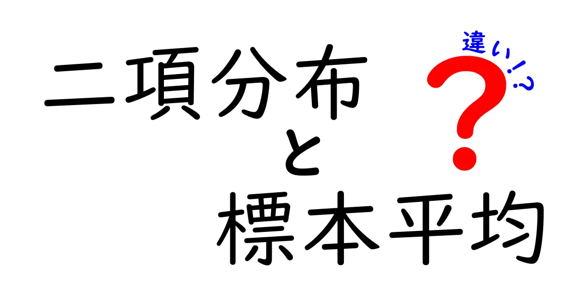 二項分布と標本平均の違いを完全図解！中学生にもわかる確率の落とし穴