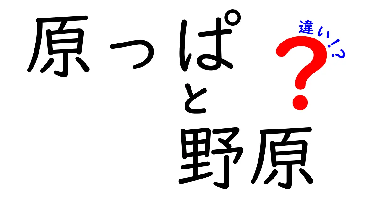 原っぱと野原の違いを徹底解説！地域・場面での使い分けと語源のポイント