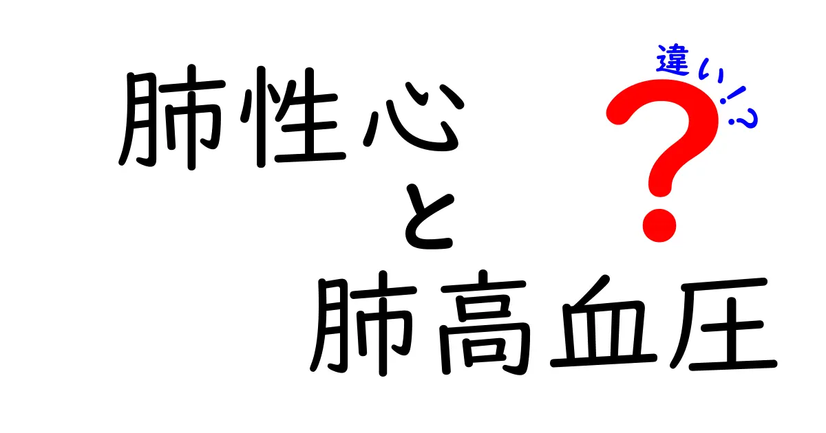 肺性心と肺高血圧の違いを徹底解説｜中学生にもわかるやさしい図解
