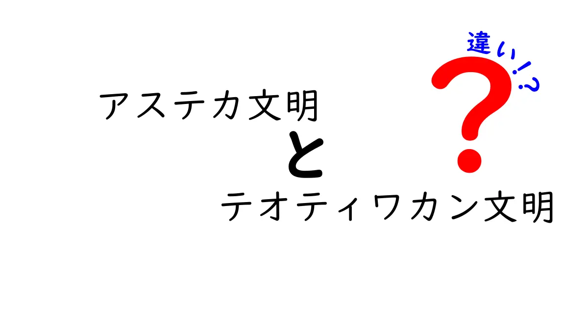 アステカ文明　テオティワカン文明　違いを徹底解説！時代と文化の謎を解く