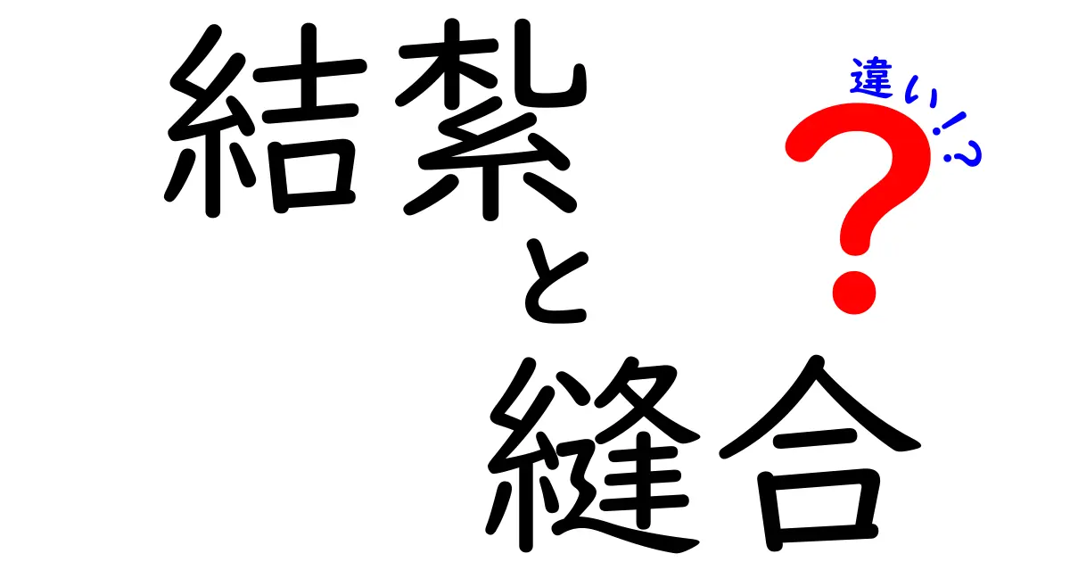 結紮と縫合の違いを徹底解説!手術で使われる2つの技術を中学生にも分かる言葉で
