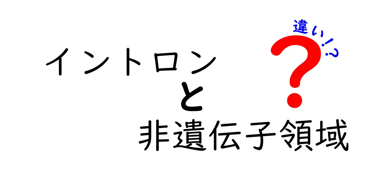 イントロンと非遺伝子領域の違いを中学生にもわかるように解説!遺伝子の内部と周囲の秘密とは