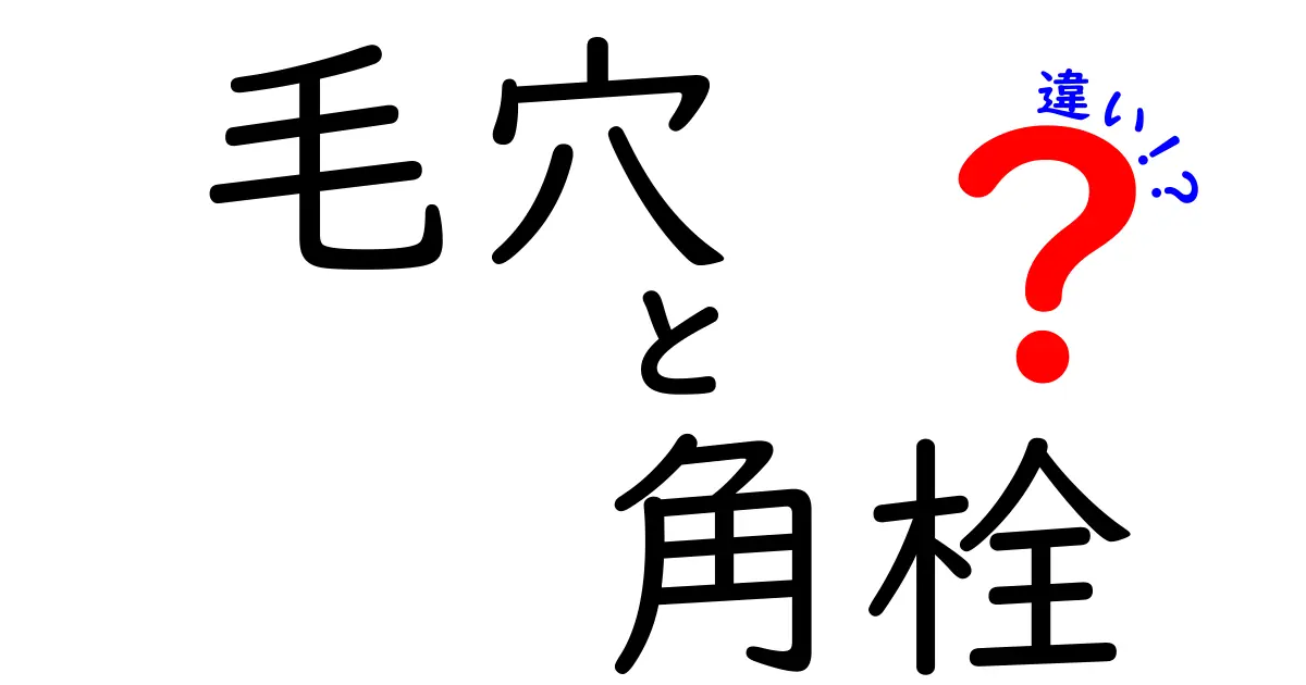 毛穴と角栓の違いを徹底解説!見分け方とケアのコツを中学生にもわかる丁寧解説